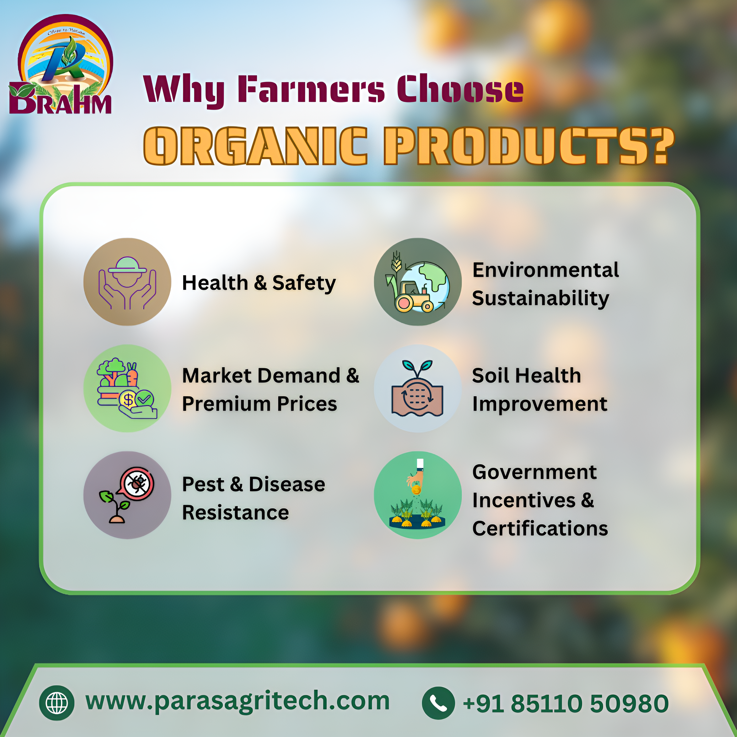 Why choose organic products